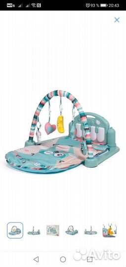 Развивающий коврик с пианино