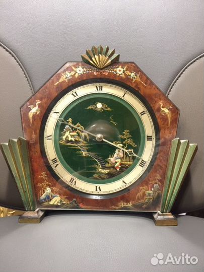 Часы настольные. Япония. Антикварные. Эксклюзивные