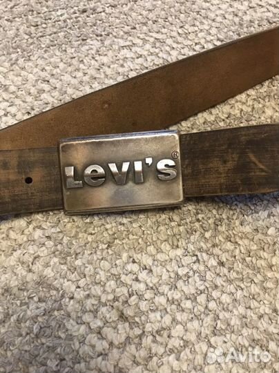 Мужской кожаный ремень levis ручной работы