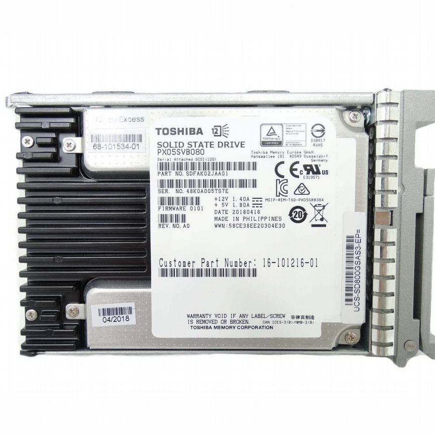 [UCS-SD800GSAS3-EP] Жесткий Диск Cisco 800gb Sas 2,5 Ucs-Sd800gsas3-Ep