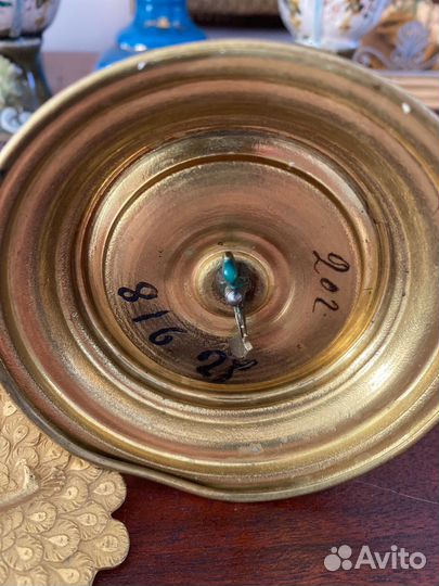 Подсвечник антикварный ручной. Латунь