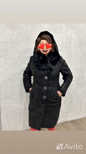 Дубленка женская зимняя 48 50