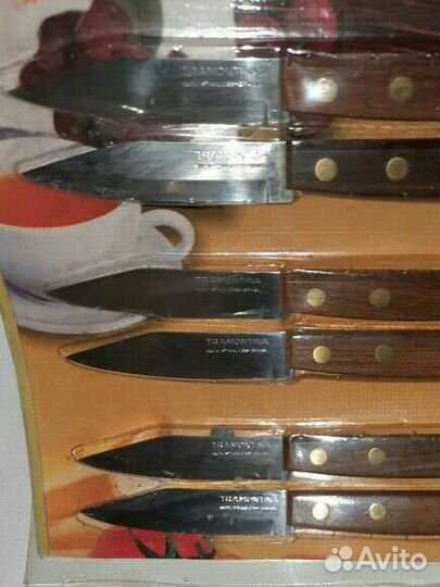 Кухонные ножи Tramontina с деревянной ручкой