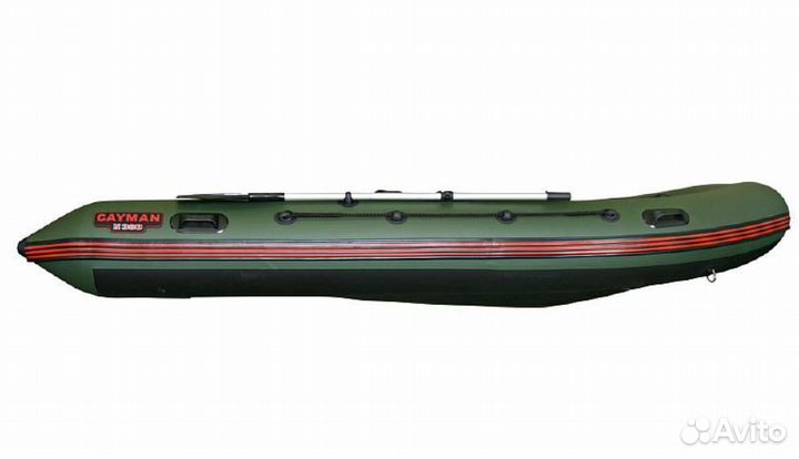 Лодка пвх Кайман N-360 оливковый зеленый