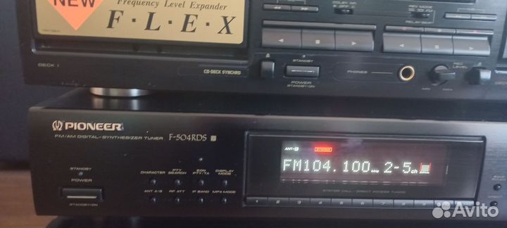 Дека кассетная и тюнер Pioneer