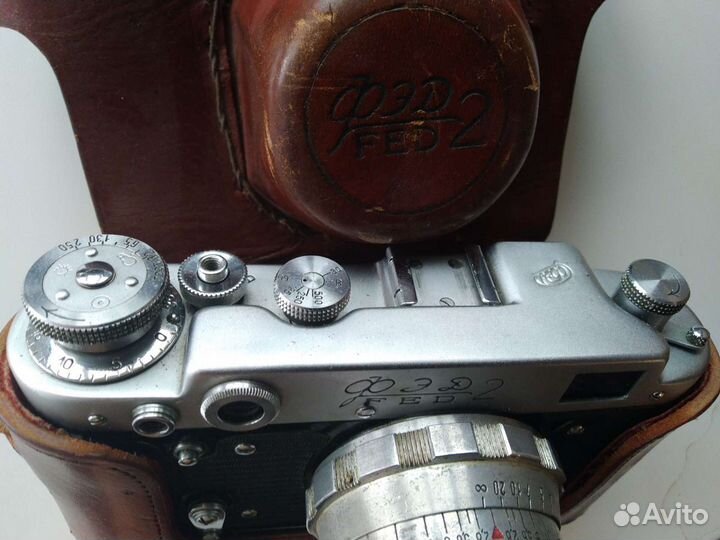 Фотоаппарат СССР фэд2 со вспышкой сэф-3м