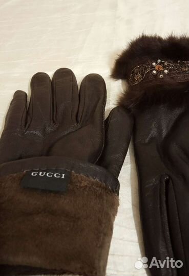 Перчатки женские, натур. кожа