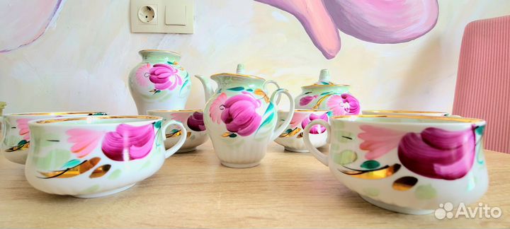 Фарфоровый чайный сервиз дулево. Тонкий фарфор