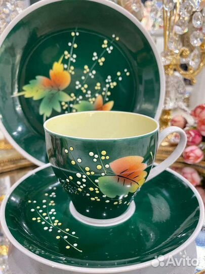 Винтаж. Чайное трио. Kruger geiersthal Германия