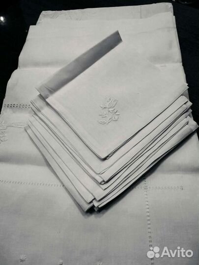 Скатерть Лен + салфетки Лен новые