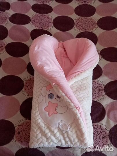 Конверт на выписку для девочки зима