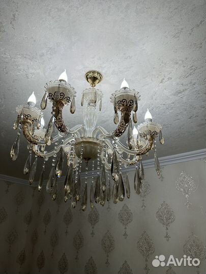 Люстра подвесная потолочная бу