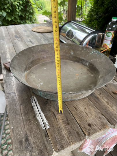 Таз латунный СССР