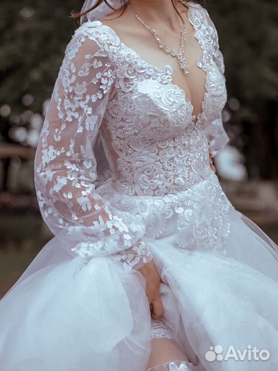 Свадебное платье 44 46 на прокат