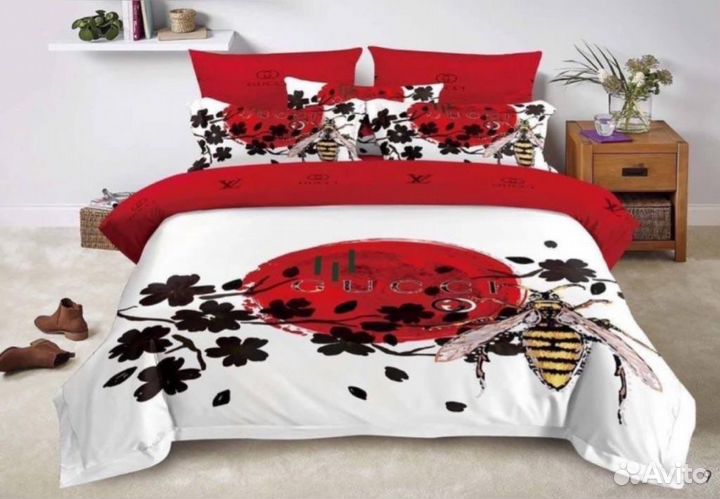 Постельное белье, новое, евро
