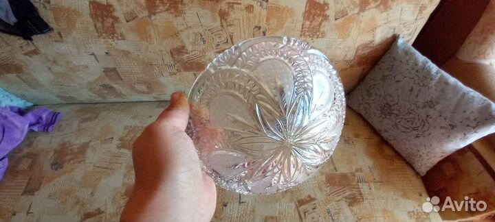 Салатник хрустальный