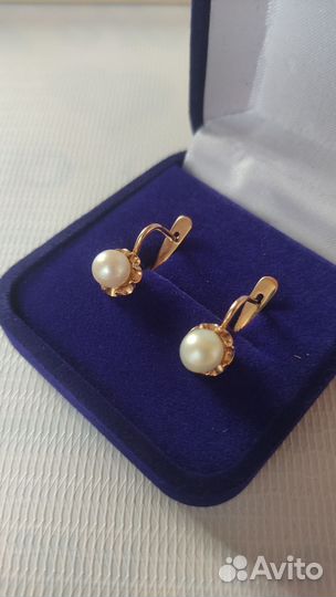 Серьги золотые 583 СССР