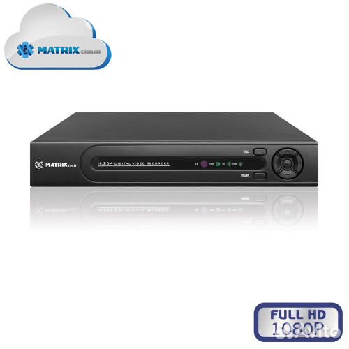 Система видеонаблюдения IP для улицы 8шт 1080Р