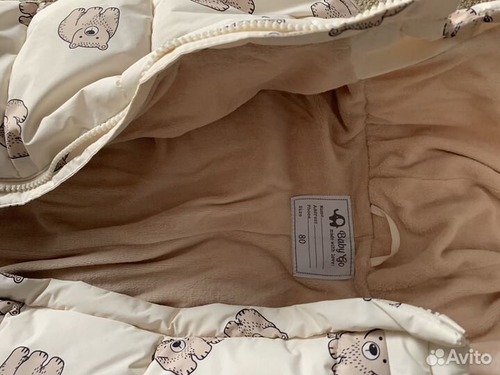 Детский зимний комбинезон на девочку размер 80