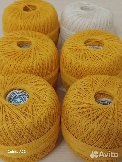 Нитки Х/Б Ирис 75 гр. в мотке