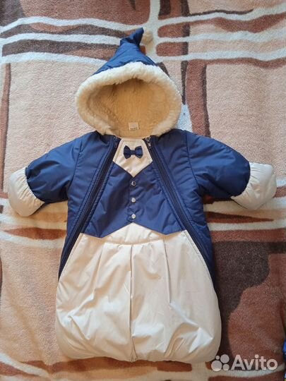 Зимний комбинезон конверт р 68-74