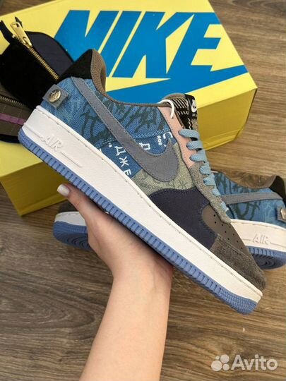 Кроссовки Nike Air Force 1 07 Travis Scott летние