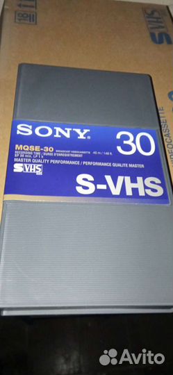 Видеокассета Sony mqse-30 формата S-VHS