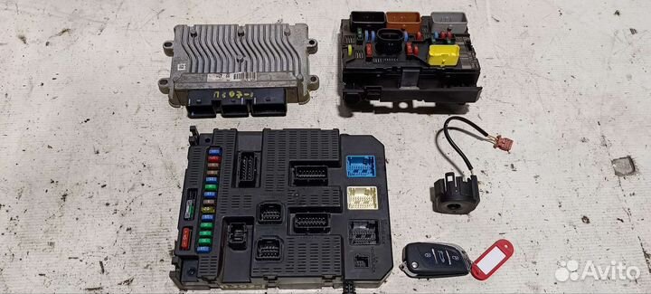 Комплект Эбу Двс BSI BSM Пежо 207 МКПП 1.4