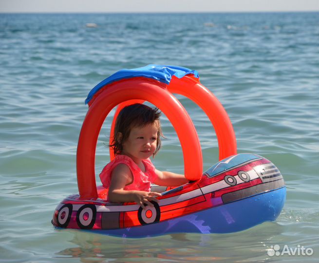 Надувной круг с сиденьем 