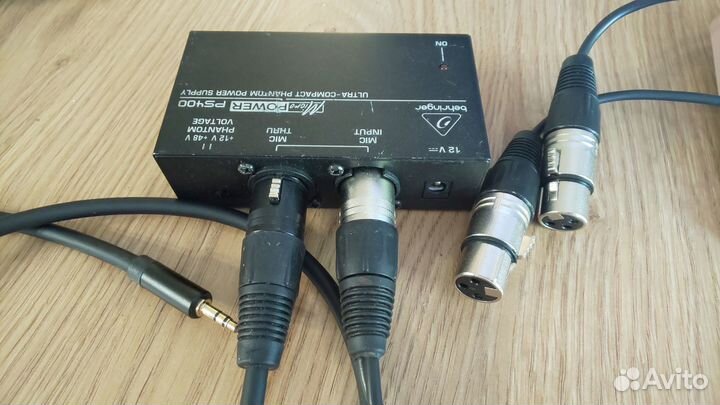 Фантомное питание Behringer PS400 + бп и провода