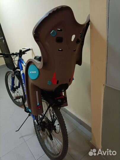 Детское велокресло Btwin с багажником