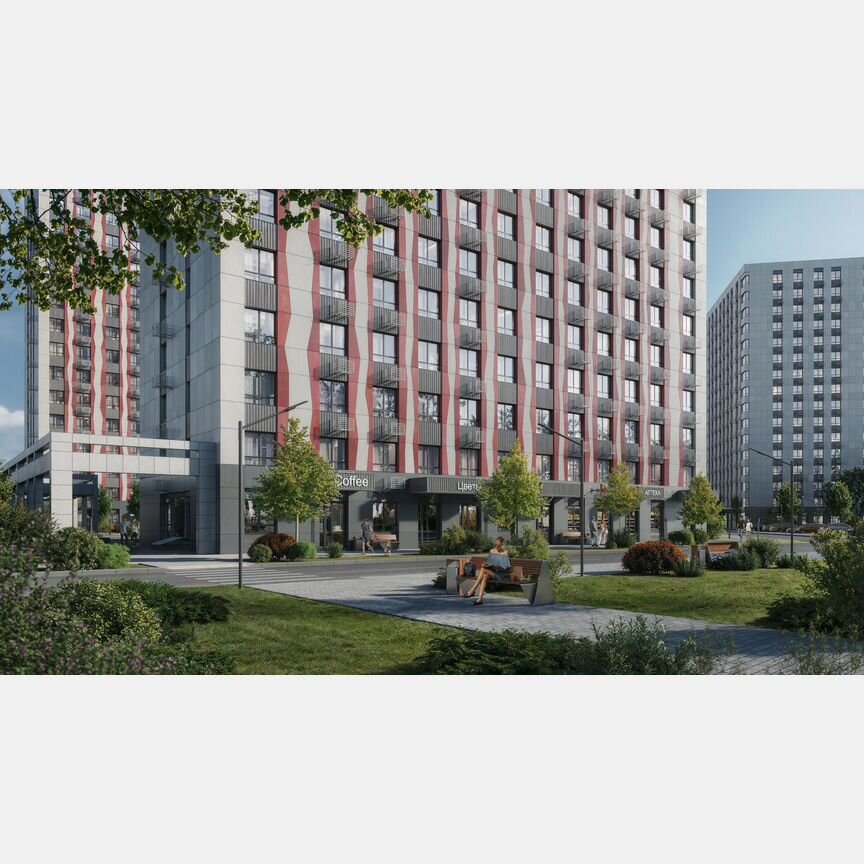 2-к. квартира, 41,2 м², 2/16 эт.