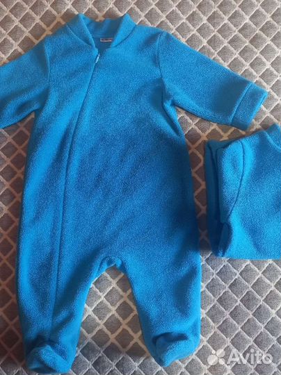 Флисовый комбинезон 68 поддева