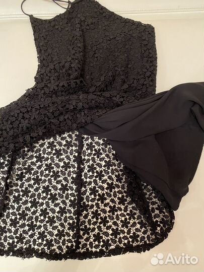 Новое кружевное коктейльное платье zara basic -L