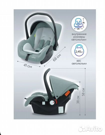 Автолюлька, автокресло,переноска