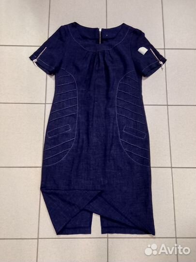 Платье синее, 48 размер