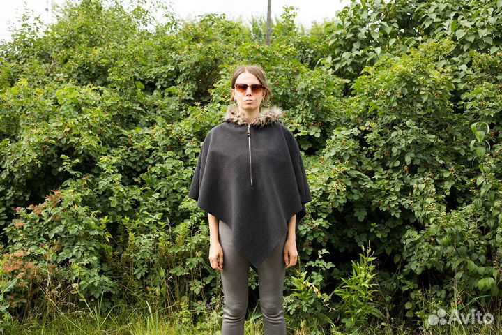 Накидка мантия женская флис 50-52 размер