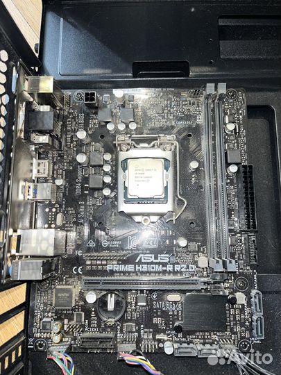 Материнка asus prime H310M-R R2.0 + проц i3 9100f