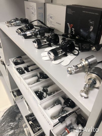 Линзованные лампы ближний свет Н4 Н7 Н11 нб4