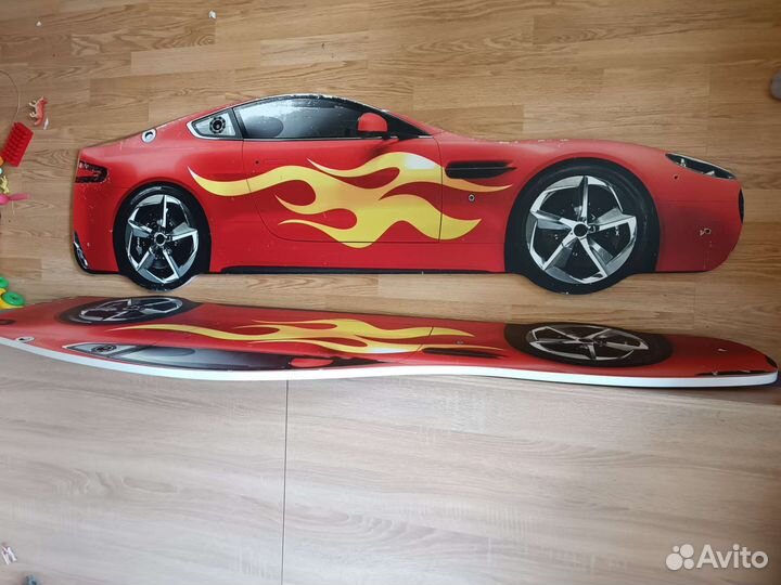 Детская кровать машина бу с матрасом