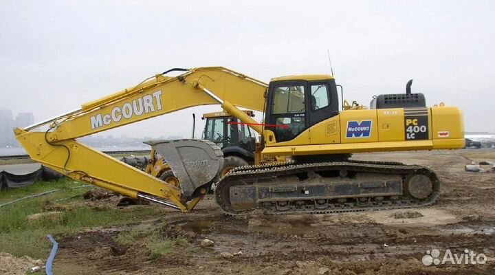 Стекло двери нижнее на экскаватор Komatsu PC400