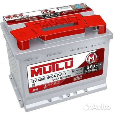 Аккумулятор Mutlu 12V 60Ah 600A