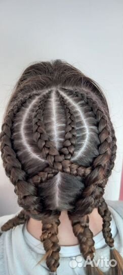 Плетение кос с канекалоном,локоны