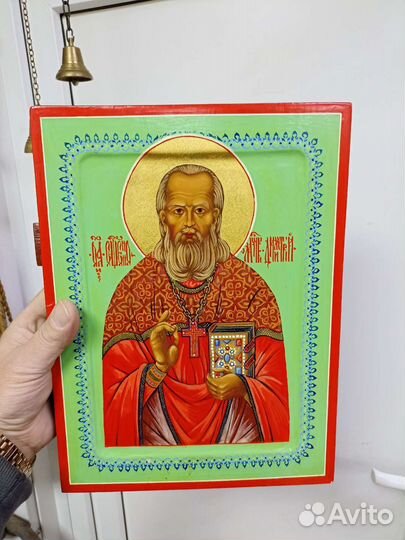 Икона старинная.Св.Димитрий