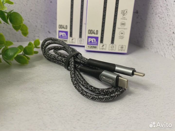Кабель Yosonda YXD-J25 TypeC-TypeC 120W 1m