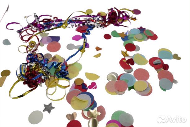 Хлопушка пистолет с конфетти и серпантином