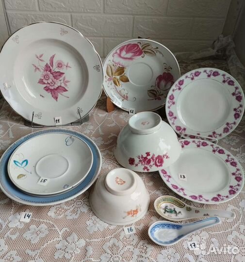 Фарфоровые тарелки Германия, СССР