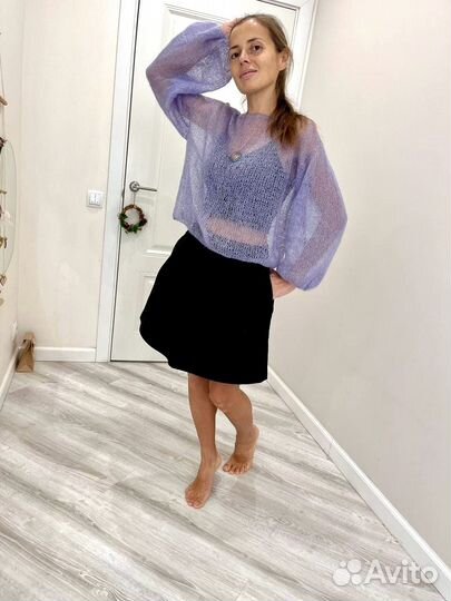 Свитер женский 42-46 оверсайз
