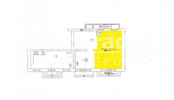 Сдам торговое помещение, 55 м²