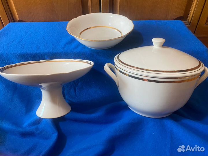 Супница, окрошечница, фруктовница период СССР